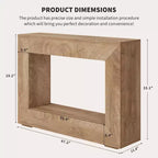 Console de ferme 47 - Longue table de canapé derrière le canapé, table d'entrée en bois pour salon, couloir, entrée, design rectangulaire rustique