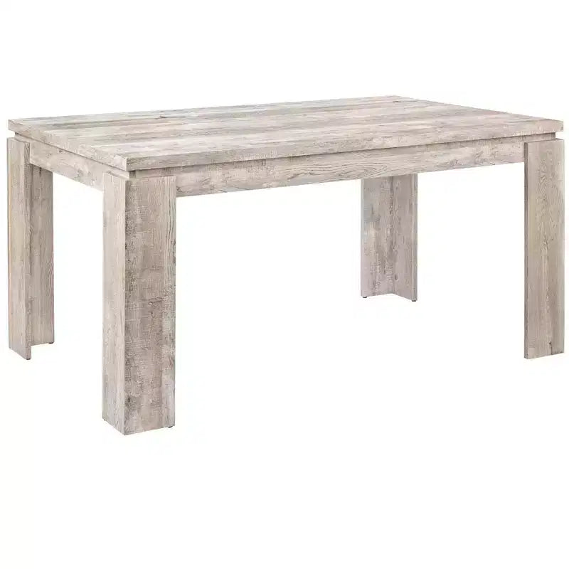 Table à manger/cuisine moderne rectangulaire de 60 pouces pour 4-6 personnes, pour bureau ou salle à manger