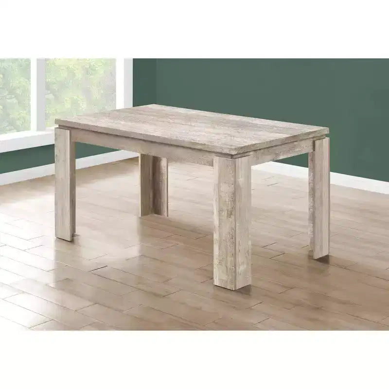 Table à manger/cuisine moderne rectangulaire de 60 pouces pour 4-6 personnes, pour bureau ou salle à manger