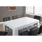 Table à manger/cuisine moderne rectangulaire de 60 pouces pour 4-6 personnes, pour bureau ou salle à manger