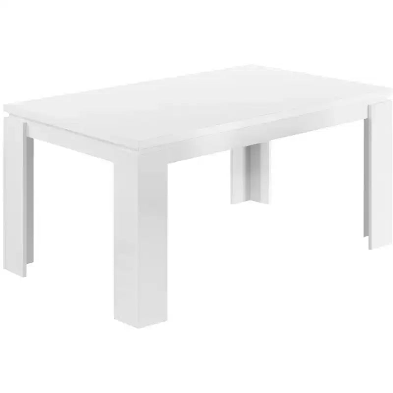 Table à manger/cuisine moderne rectangulaire de 60 pouces pour 4-6 personnes, pour bureau ou salle à manger