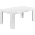 Table à manger/cuisine moderne rectangulaire de 60 pouces pour 4-6 personnes, pour bureau ou salle à manger