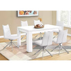 Table à manger/cuisine moderne rectangulaire de 60 pouces pour 4-6 personnes, pour bureau ou salle à manger