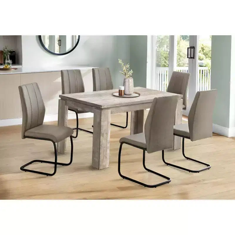 Okak 60 Rectangular Modern Dining Table Kitchen Table for 4-6 People for Office, Dining Room