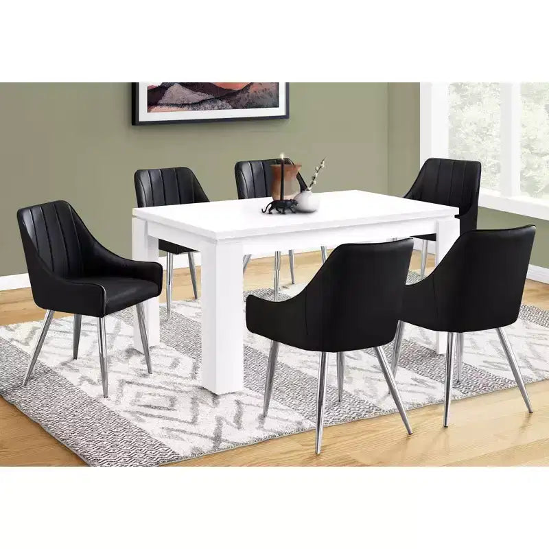 60 Rectangular Modern Dining Table Kitchen Table for 4-6 People for Office, Dining Room