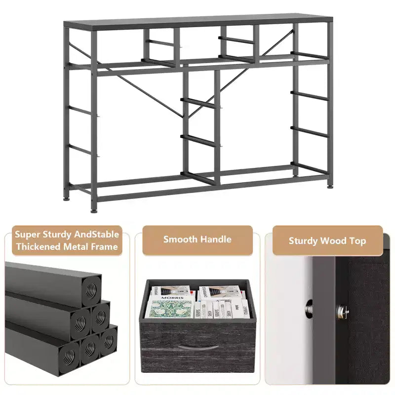 10-Drawer Fabric Dresser - Lightweight Storage w/Steel Frame & Wood Top, Multi-Functional Organizer