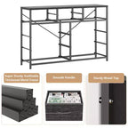 10-Drawer Fabric Dresser - Lightweight Storage w/Steel Frame & Wood Top, Multi-Functional Organizer