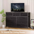 10-Drawer Fabric Dresser - Lightweight Storage w/Steel Frame & Wood Top, Multi-Functional Organizer