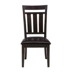 Jofran,Distressed Rustic Solid Acacia Upholstered Slat-back Dining Chair (Set of 2)