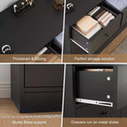 12 Drawer Dresser for Bedroom, 61 Inch Wood Dresser with Power Outlet, Wide Chest of Drawers