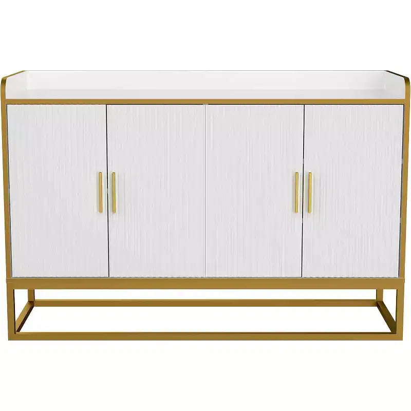 Buffet de cuisine contemporain avec clôture de sécurité sur le plan de travail, meuble de rangement autoportant pour salle à manger, entrée, chambre à coucher