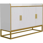 Buffet de cuisine contemporain avec clôture de sécurité sur le plan de travail, meuble de rangement autoportant pour salle à manger, entrée, chambre à coucher