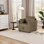 Fauteuil de salon convertible avec port USB et 2 oreillers, Canapé-lit une place convertible, Canapés-lits gigognes