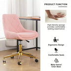 Fauteuil de bureau moderne réglable en polaire Teddy, Meuble de salon, Petite chaise pivotante pour bureau, étude, studio