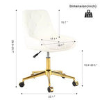 Fauteuil de bureau moderne réglable en polaire Teddy, Meuble de salon, Petite chaise pivotante pour bureau, étude, studio
