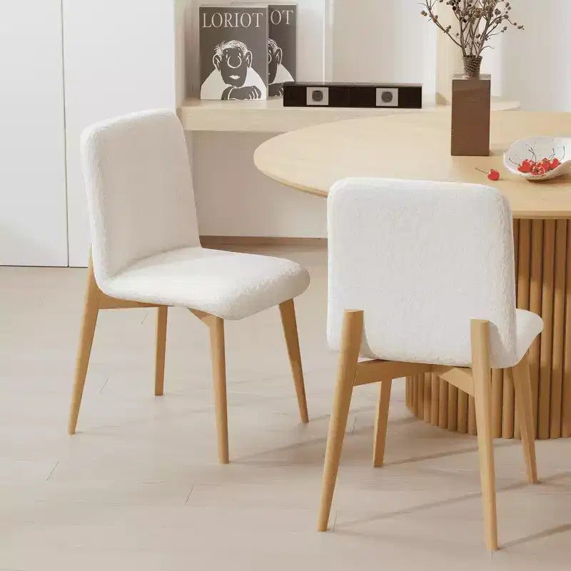 Chaise de salle à manger avec pieds en bois pour cuisine/salle à manger