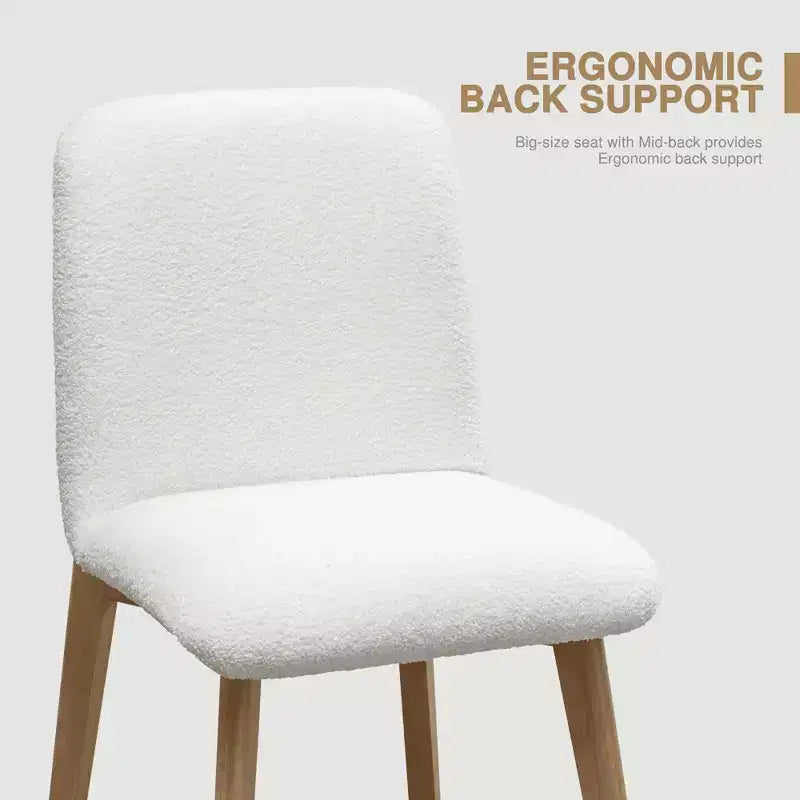 Chaise de salle à manger avec pieds en bois pour cuisine/salle à manger