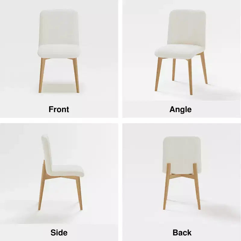 Chaise de salle à manger avec pieds en bois pour cuisine/salle à manger