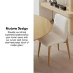 Chaise de salle à manger avec pieds en bois pour cuisine/salle à manger