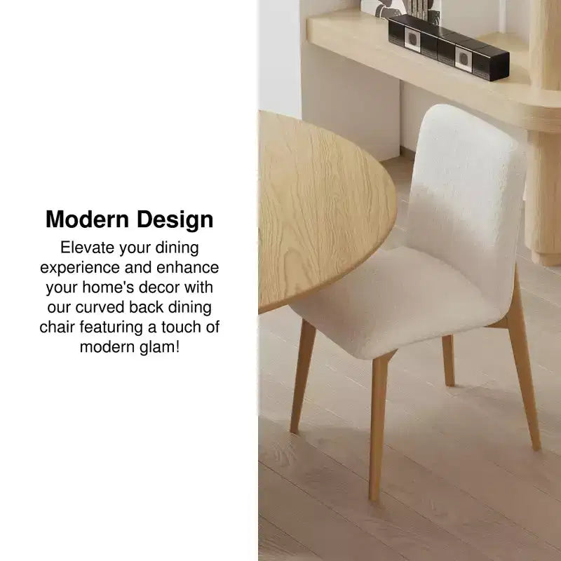 Chaise de salle à manger avec pieds en bois pour cuisine/salle à manger