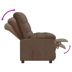 Fauteuil relax avec dossier et repose-pieds réglables, fauteuil de salon moderne avec siège rembourré épais pour salon et chambre à coucher