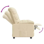 Fauteuil relax avec dossier et repose-pieds réglables, fauteuil de salon moderne avec siège rembourré épais pour salon et chambre à coucher