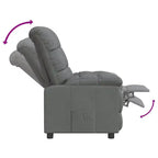 Fauteuil relax avec dossier et repose-pieds réglables, fauteuil de salon moderne avec siège rembourré épais pour salon et chambre à coucher