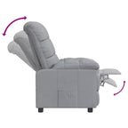 Fauteuil relax avec dossier et repose-pieds réglables, fauteuil de salon moderne avec siège rembourré épais pour salon et chambre à coucher