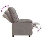 Fauteuil relax avec dossier et repose-pieds réglables, fauteuil de salon moderne avec siège rembourré épais pour salon et chambre à coucher