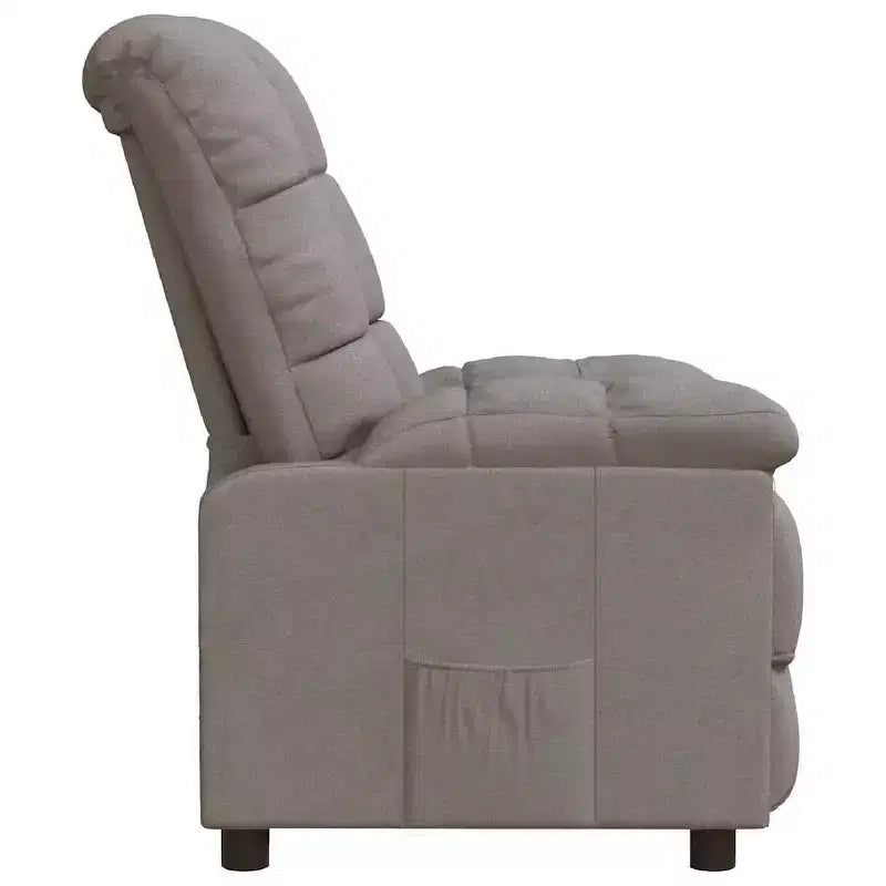 Fauteuil relax avec dossier et repose-pieds réglables, fauteuil de salon moderne avec siège rembourré épais pour salon et chambre à coucher