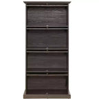 Étagère, Étagères de Rangement à 4 Niveaux, Bibliothèque Haute pour Livres et CDs, Organisateur de Rangement pour Salon, Couloir, Bureau