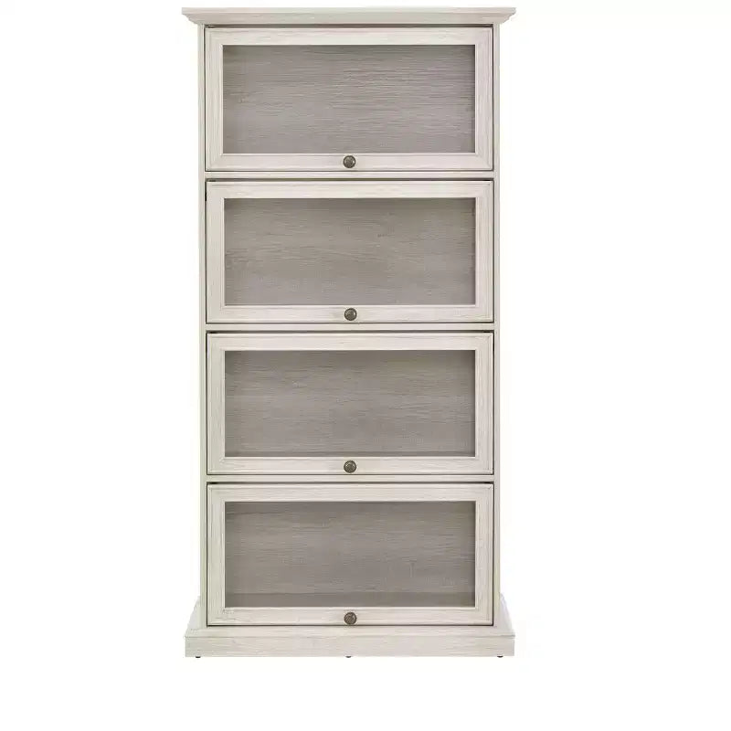 Étagère, Étagères de Rangement à 4 Niveaux, Bibliothèque Haute pour Livres et CDs, Organisateur de Rangement pour Salon, Couloir, Bureau