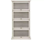 Étagère, Étagères de Rangement à 4 Niveaux, Bibliothèque Haute pour Livres et CDs, Organisateur de Rangement pour Salon, Couloir, Bureau