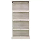 Étagère, Étagères de Rangement à 4 Niveaux, Bibliothèque Haute pour Livres et CDs, Organisateur de Rangement pour Salon, Couloir, Bureau